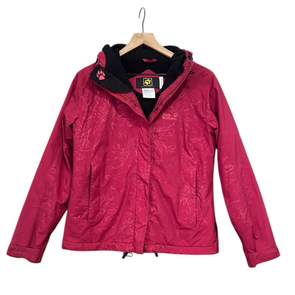 Jack Wolfskin Texapore Full-Zip Hooded Floral Print Jacket Women’s Size Small